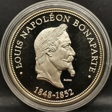 MEDAILLE 41mm LOUIS NAPOLEON BONAPARTE 1848 1852 PRESIDENT DE LA REPUBLIQUE FRAN