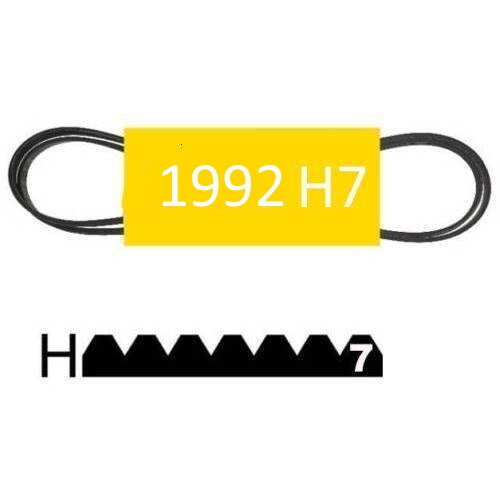 Courroie 1992h7 poly 1992mm - courroie, v
