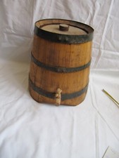 RARE ANCIEN DEMI TONNEAU FONTAINE - TONNELET : DIAMETRE 32/24 CM HAUTEUR 33 CM