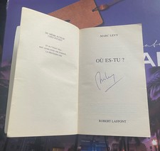 Livre Collector Rare Dedicace Marc Levy Ou Es-tu?