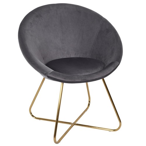 Fauteuil design velours karl - design,