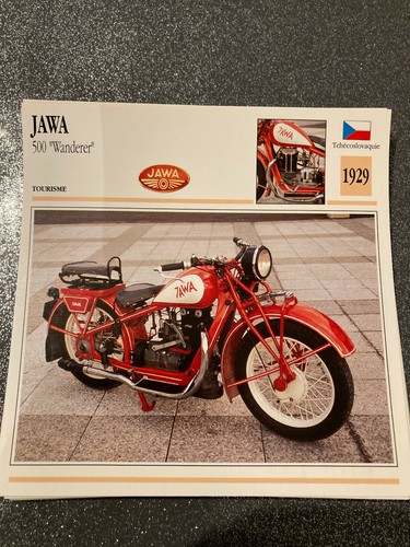 Carte fiche moto - moto, collection