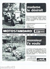 PUBLICITE ADVERTISING 116  1966  Motostandard  Gutbrad microtracteur