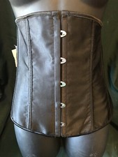 NEW Black Women's Size Large L Lace-Up Waist Cincher