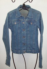 Fripe AMERICAINE VESTE / BLOUSON Femme Jean "RUE 21", Taille M --- (VJ_243)