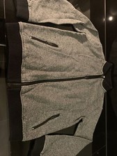 Blouson bomber noir moucheté