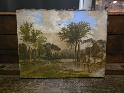 Ecole hollandaise huile sur - huile,