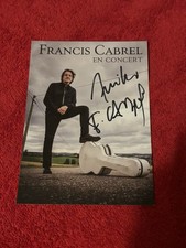 Photo Cartonnée Dédicacée Autograph Francis Cabrel