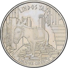 [#137774] Greece, Token, Lindos taxi, Rhodes, 2011, Cupronickel, MS