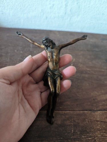 Croix crucifix en bronze - croix,