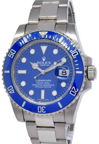 Rolex submariner smurf 18k - submariner, "smurf"