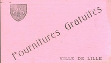 Buvard vintage fournitures gratuites ville de Lille