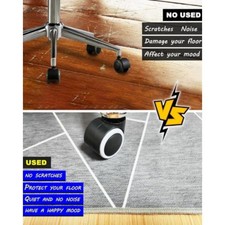 Tapis de chaise de bureau antidérapant 55x41 pour tapis en bois dur et poils ba