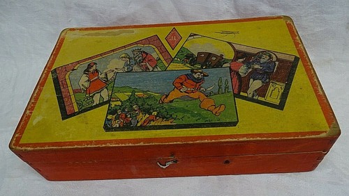 Ancien jeu cubes - jl, bois