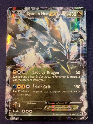 Carte pokemon kyurem - carte, noir