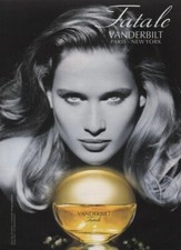 Publicité papier Parfum. Perfume ad. GLORIA VANDERBILT Fatale 2002 Allemagne