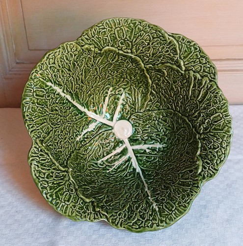 Saladier barbotine feuille - saladier, en
