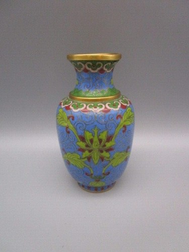 Vase cloisonné 20éme décor