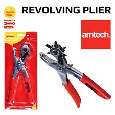 Amtech Cuir Pince Poinçon Outil Tournant 6 Tailles pour DIY Belt & Œillet Trous