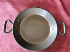 Poêle en cuivre vintage 28 CM  ( pour déco )