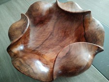 Coupe Corbeille Plat à fruit en bois d'olivier massif