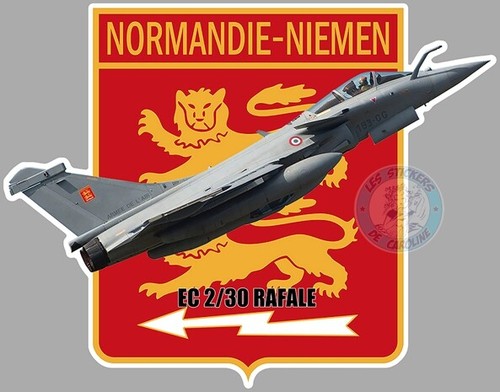 Autocollant rafale avion - avion, ec