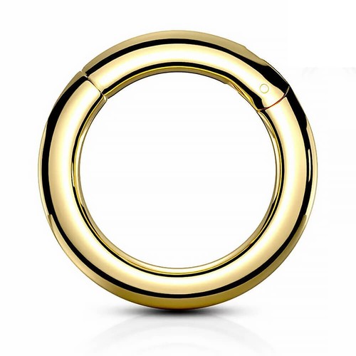 Anneau segment plaqué 18k - plaqué, or
