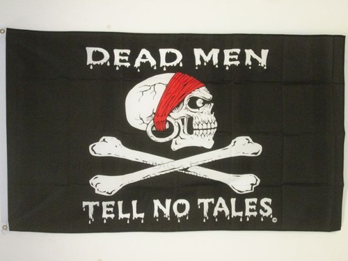 Drapeau pirate dead men - drapeau, tell