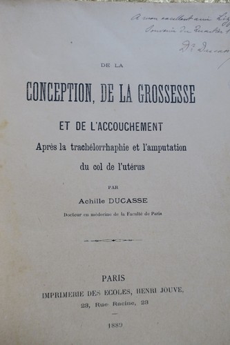 Conception de la - de,