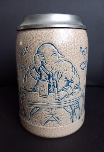 Grès ancien emaillé chope - emaillé,