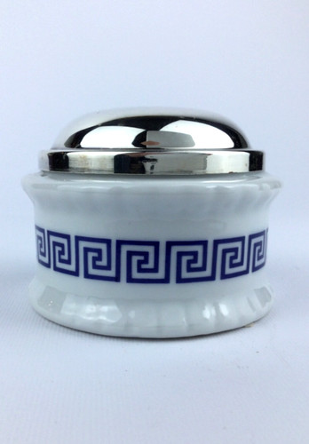 Boîte porcelaine argent - et,
