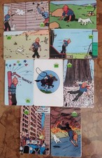 9 TELECARTES TINTIN EN