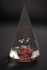 Murano Italian Art Glass Sculpture or Paperweight - MIRROR TRICK DESIGN - UNIQUE