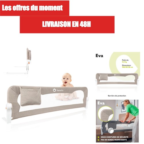 Lionelo eva barrière lit - eva,