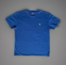 Tshirt Polo By Ralph Lauren Classic Collector T-Shirt / Yellow Pony / Bleu / S
