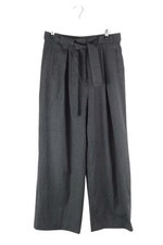 Pantalon large en laine gris