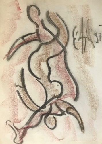 Pastel art contemporain - ,