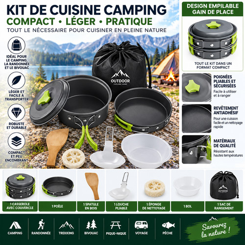 Kit cuisine camping - kit,