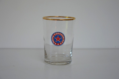 Ancien verre bière motte - à,