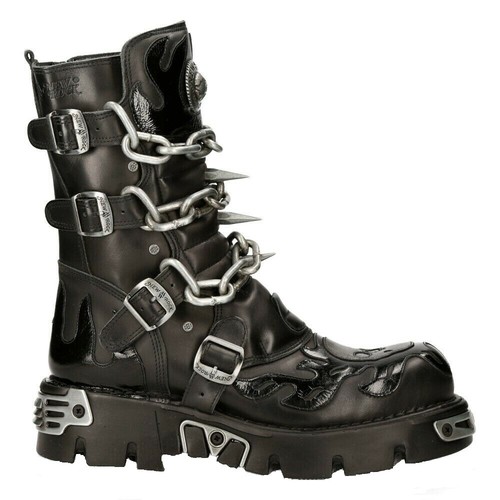 Nouveau rock bottes cuir - bottes,