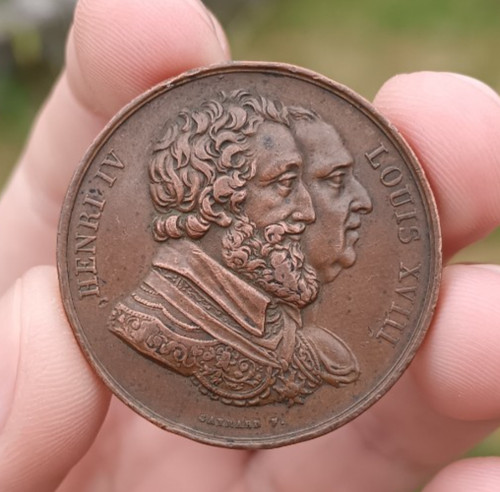 Médaille henry louis xviii - iv,