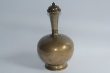 Ancienne bouteille à eau laiton Inde Surahi (55778)
