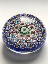 MAGNIFIQUE ancienne BOULE SULFURE PRESSE PAPIER BACCARAT ST LOUIS MURANO