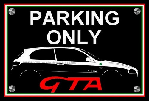 Plaque parking only alfa - only,