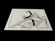 AUTOCOLLANT STICKER PLAGE ARRIÈRE PEUGEOT 205 GTI CTI RALLYE