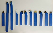 Kit de 11 outils de tour en carbure brasé nuance P30 ISO carré de 16 mm