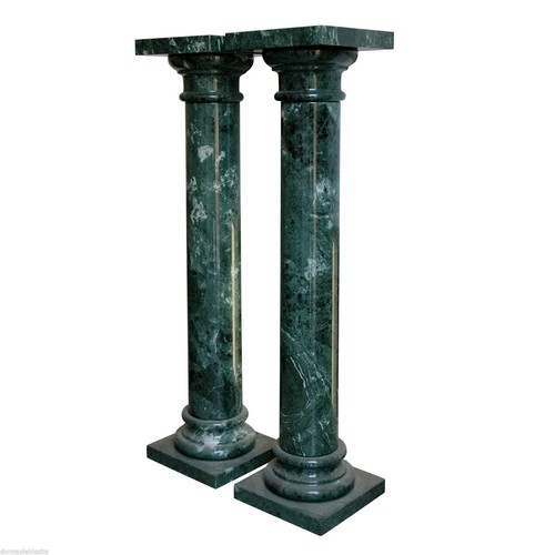 Colonne marbre vert alpes - vert,
