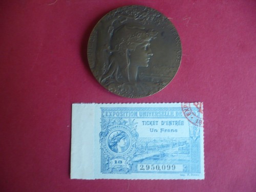 Medaille ticket exposition - medaille,
