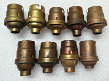 Lot de 9 Douilles B22, laiton