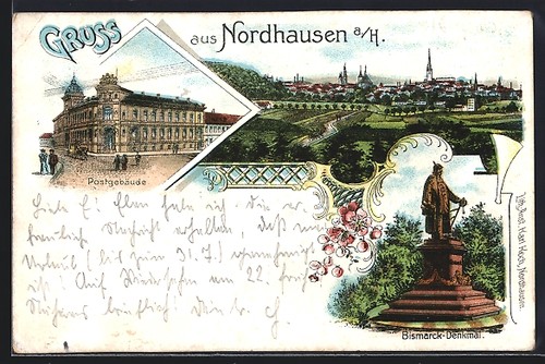 Lithographie nordhausen h - a.,